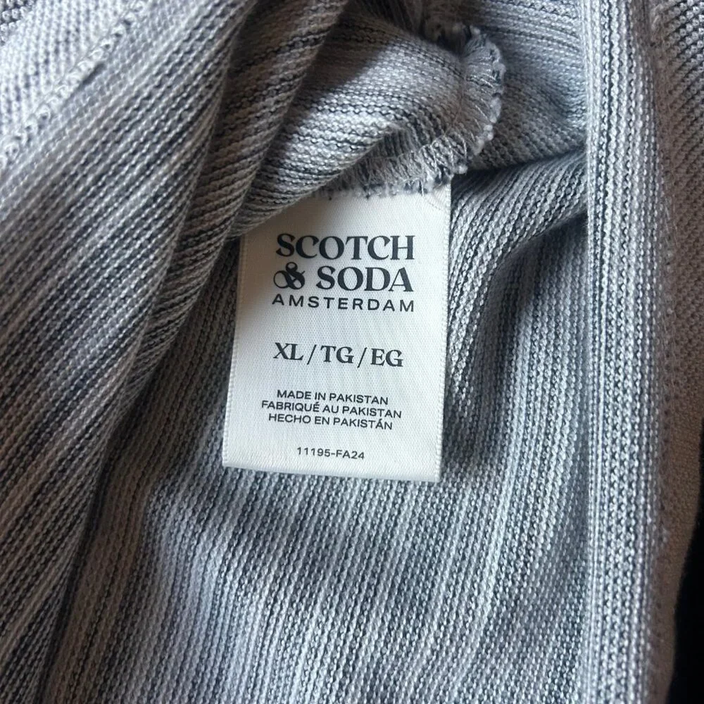 Scotch & Soda Long Sleeve Button Shirt XL Gray - Picture 10 of 10